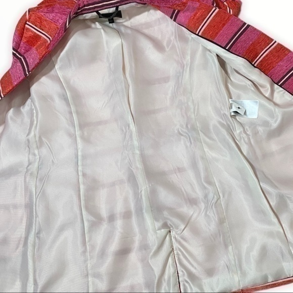 Banana Republic fuchsia orange stripe Adrianne Naval collaboration - Picture 17 of 17